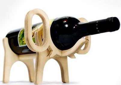 Laser Cut Elephant Wine Stand for CNC Cutting CDR File