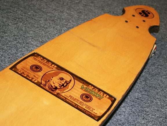 Laser Engraving Dollar sign on Skateboards Vector File