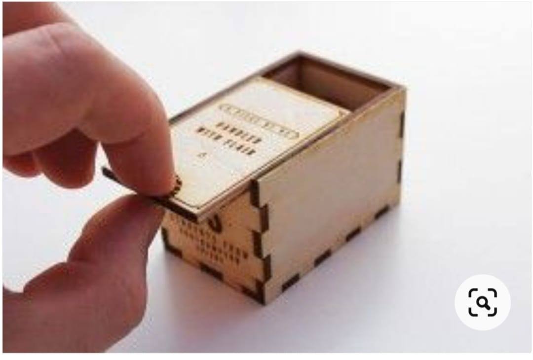 Laser Cut Plywood Miniature Box CDR File