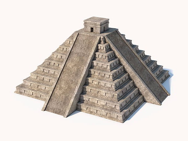 Laser Cut Wooden 3D Puzzle Pyramid Architectural Model CDR File