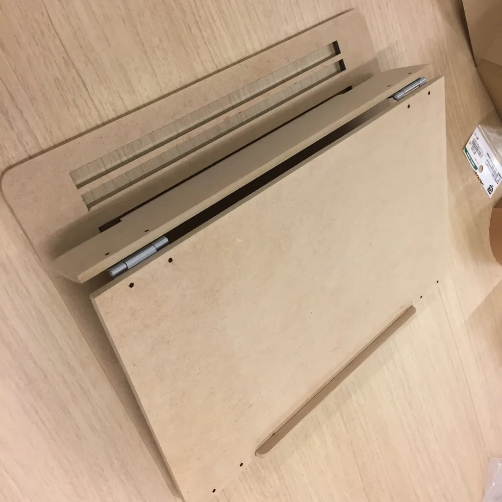 Laser Cut Wooden Laptop Desk Stand CDR File