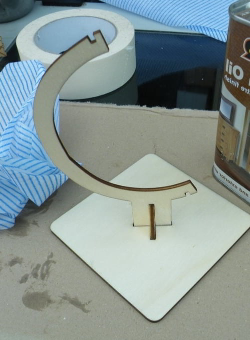 Laser Cut Plywood Decorative Cube Globe Vector File