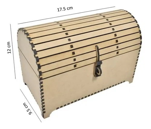 Laser Cut Wooden Barrel Bottle Box and Wooden Storage Box DXF File