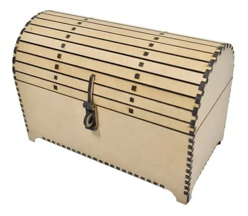 Laser Cut Wooden Barrel Bottle Box and Wooden Storage Box DXF File