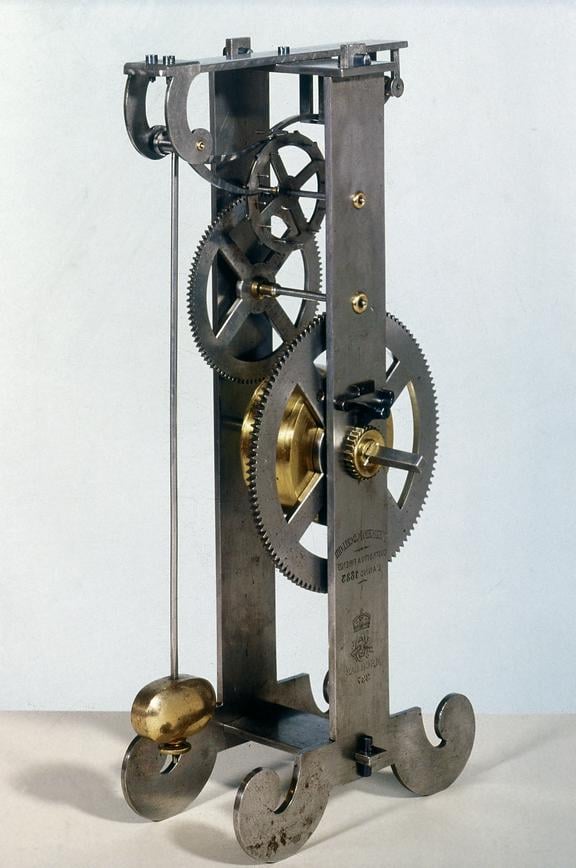 Laser Cut 3D Wooden Puzzle Galileo Pendulum Clock Model Vector File