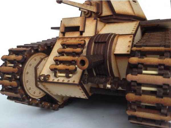 Laser Cut 3D Wooden Puzzle BiS Tank Model CDR File