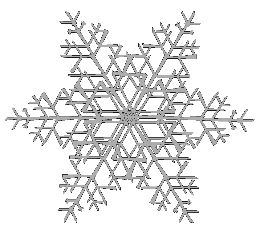 Snowflake 3D STL Model File