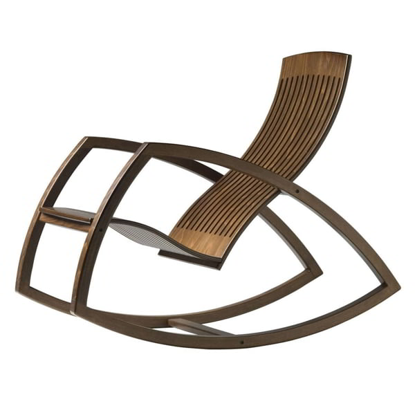 Laser Cut Wooden Modern Rocking Chair DXF File