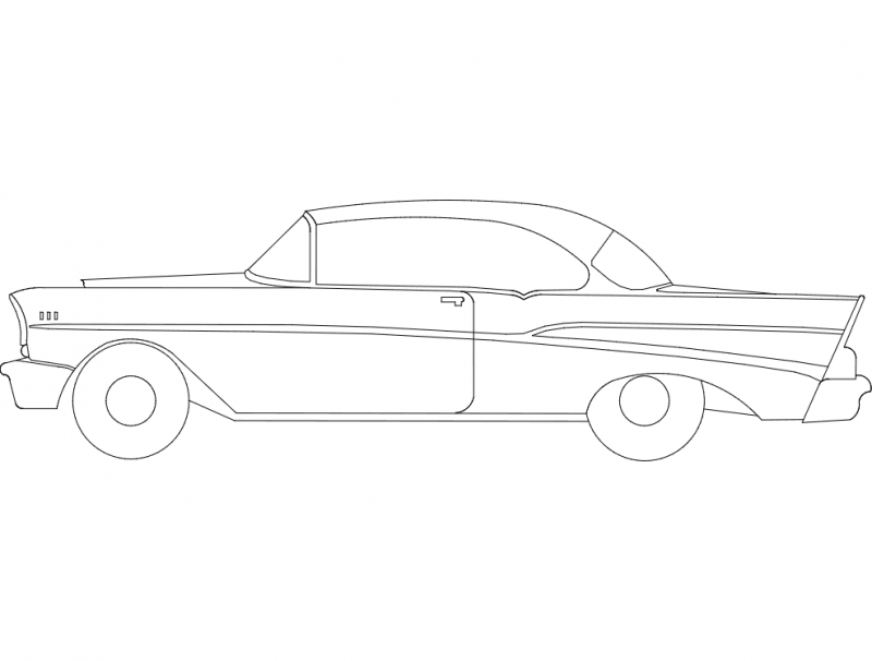 57 chevy Free DXF Vectors File