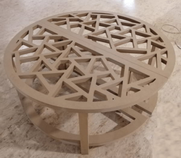 Laser Cut Wooden Coffee Table CNC 2D Furniture Template CDR File