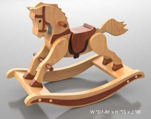 Laser Cut 3D Wooden Puzzle Rocking Horse Vector File