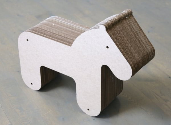 Laser Cut Wooden Horse Chair for Children Vector File