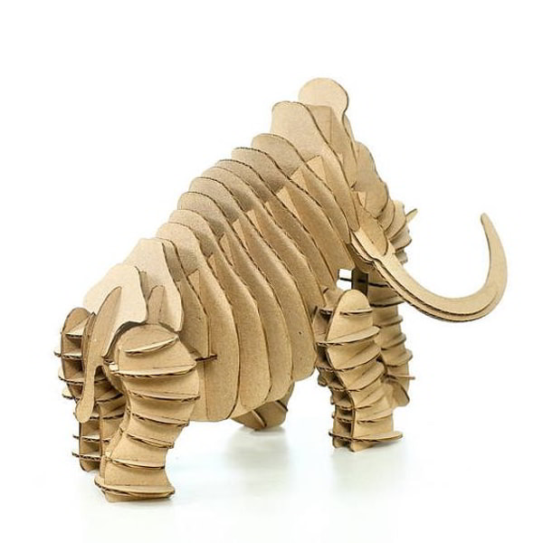 Laser Cut 3D Puzzle Animal Toy Model CDR File