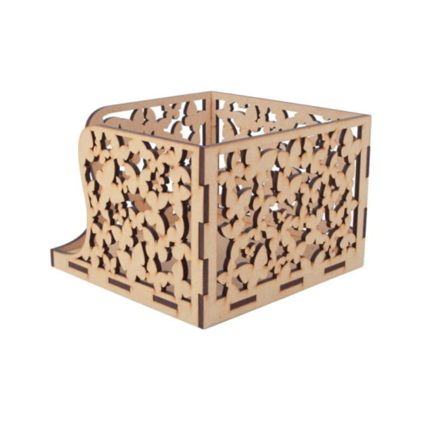 Plywood Napkin Holder Box Pattern Design CDR Free Laser Cut File