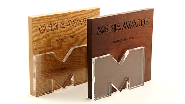 Laser Cut Media Award with Engraving Design CDR and PDF File
