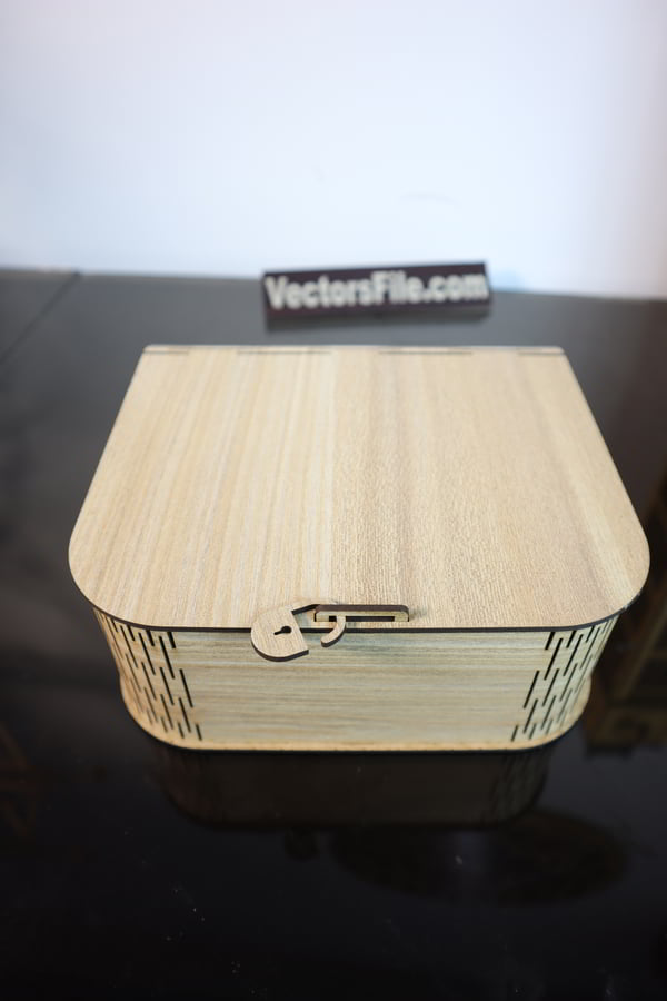 Laser Cut MDF Jewelry Box Organizer Wedding Gift Box Vector File