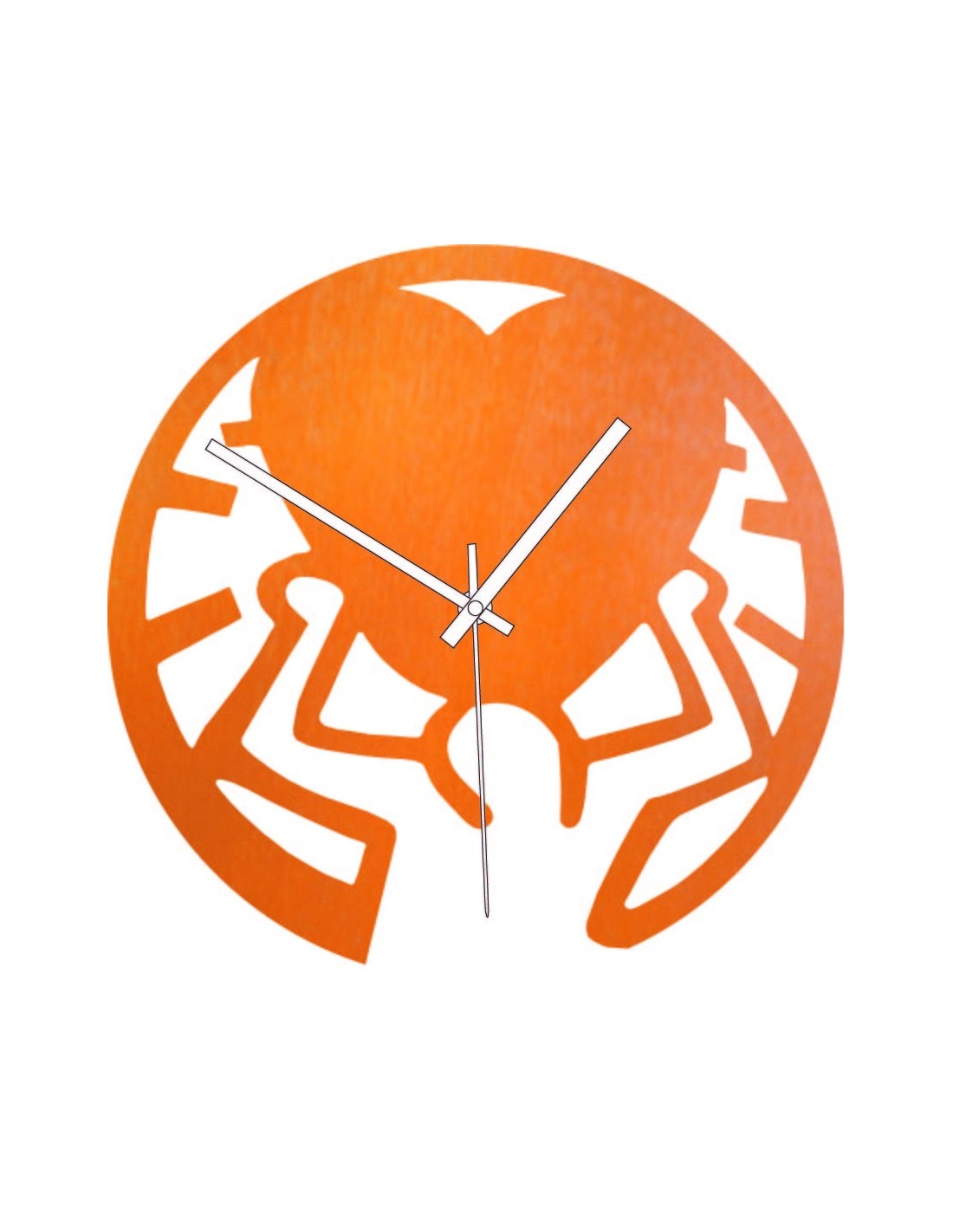 Laser Cut Heart Wall Clock DXF File for Laser Cutting