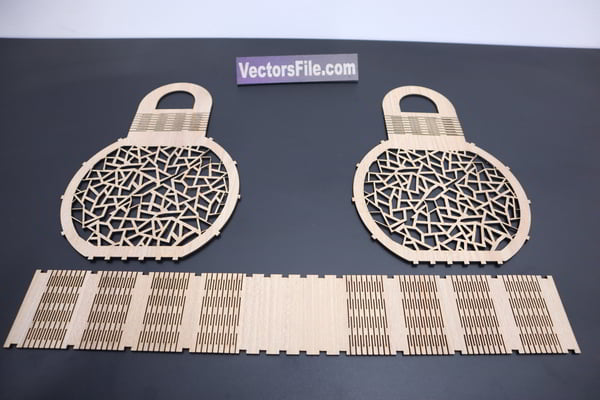 Laser Cut Wooden Clutch Women Bag Ladies Clutch Purse Vector File