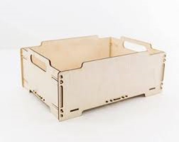Laser Cut Wooden Stackable Box Wooden Storage Rack Tools Organizer Box Vector File