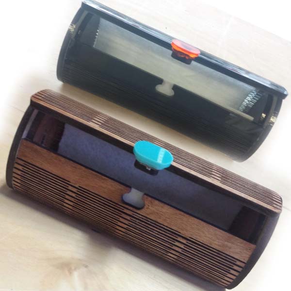 Laser Cut Wooden Sunglasses Case Vector File