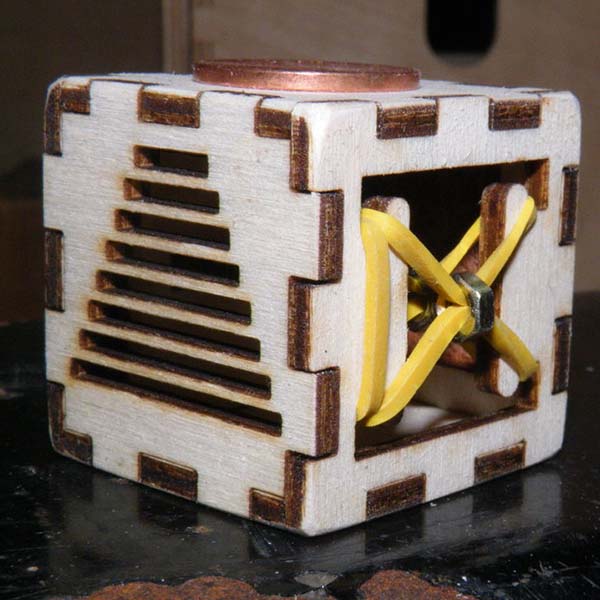 Laser Cut Wooden Fidget Box Puzzle Cube Vector File