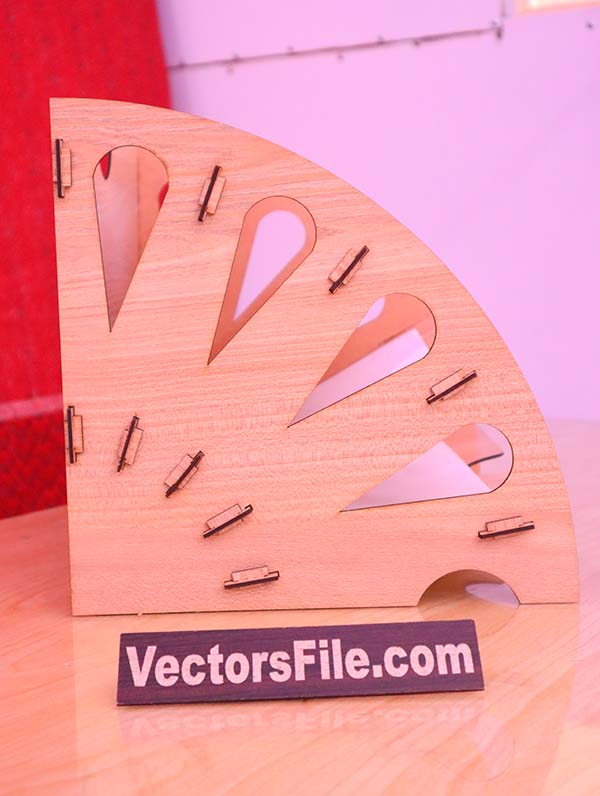 Laser Cut Wooden Office File Rack Office Desk Organizer File Holder Vector File