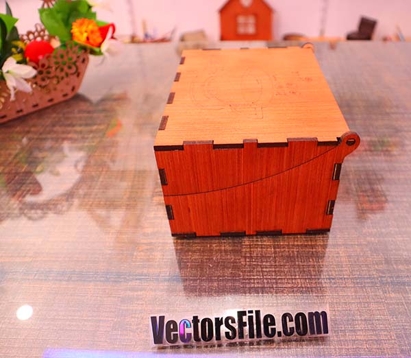 Laser Cut Wooden Tea Bag Organizer Plywood Tea Bag Box Kitchen Organizer CDR and DXF File