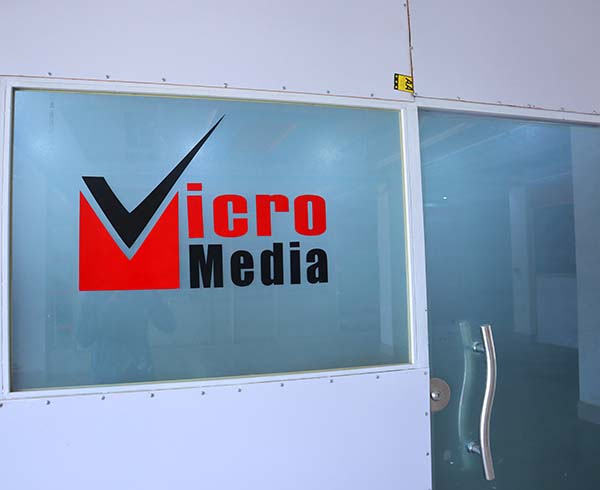 Laser Cut MDF Micro Media Company Logo Design CDR and DXF File
