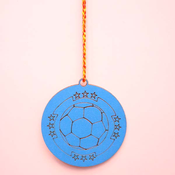 Laser Cut Football Sports Medal Template CDR and DXF File