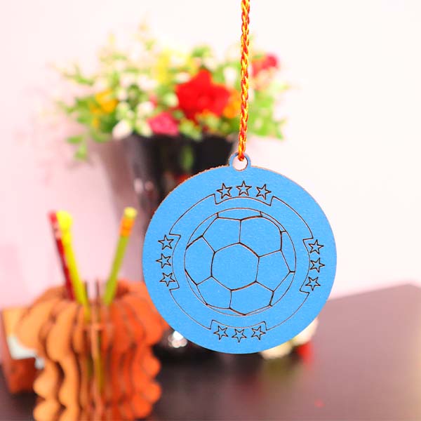 Laser Cut Football Sports Medal Template CDR and DXF File