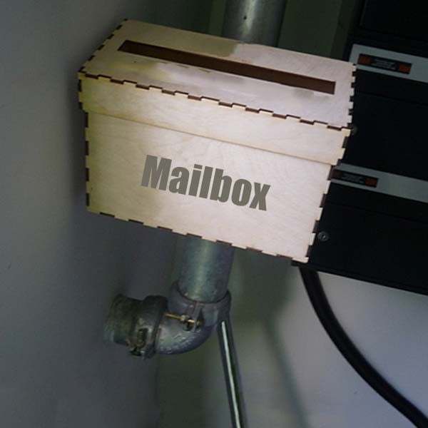Laser Cut Wooden Mailbox Layout CDR and DXF File