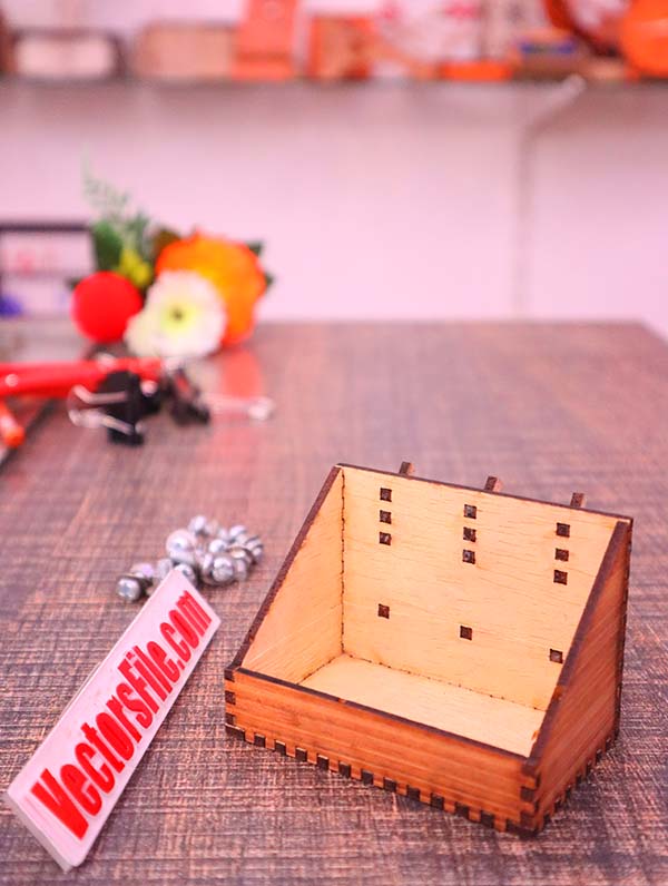 Laser Cut Wooden Mini Box for Tools Organizer CDR and DXF File