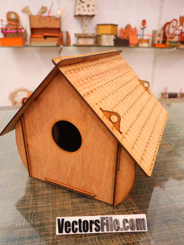 Laser Cut Wooden Hamster House Wooden Bird House Wood Bird Feeder CDR and DXF File