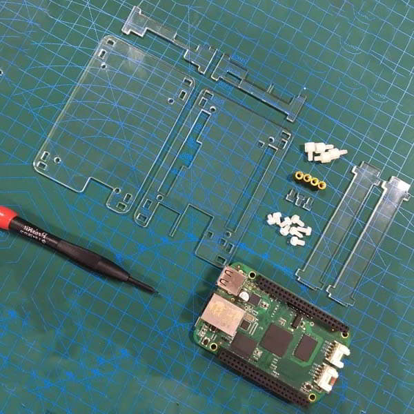 BeagleBone Green Wireless Acrylic Case Laser Cut CDR and SVG File