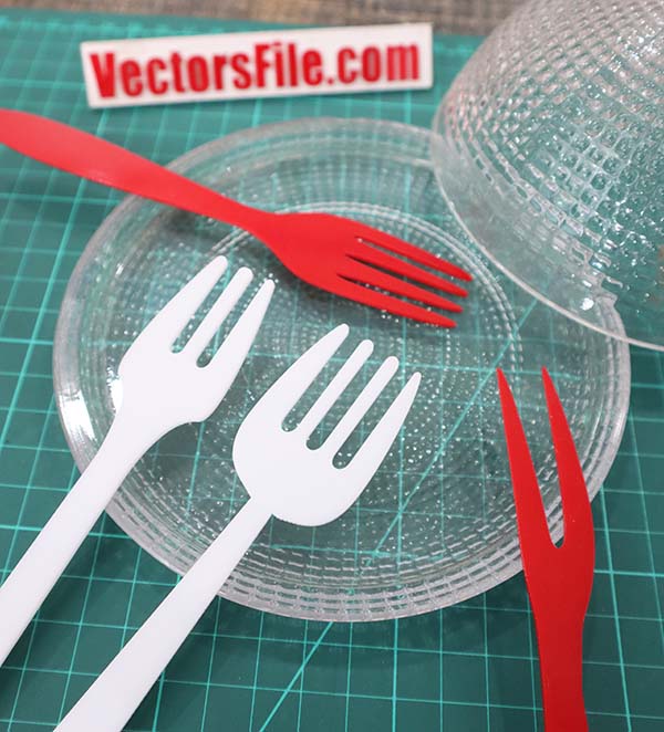 Laser Cut Acrylic Fork for Kids CDR and DXF File