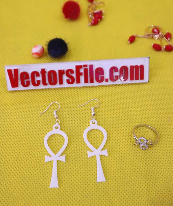 Laser Cut Acrylic Jewellery Design Personalized Acrylic Earrings Template DXF and CDR File