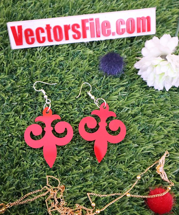 Laser Cut Party Jewelry Design Acrylic Earring Design CDR and SVG File