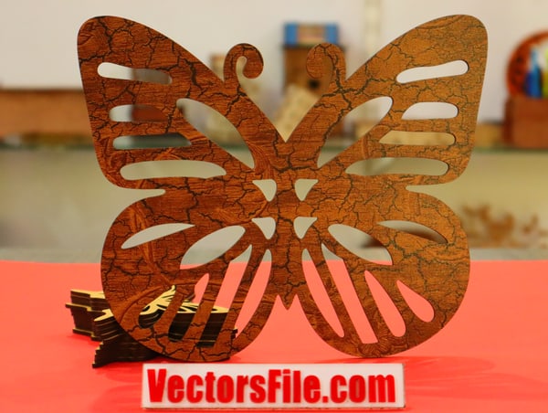Laser Cut Wall Art Butterfly Design CDR SVG DXF Vector File