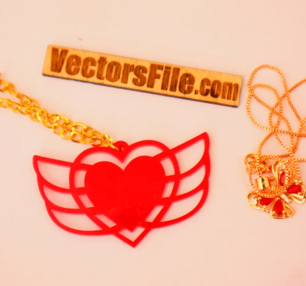 Laser Cut Acrylic Necklace Design Acrylic Jewelry Template DXF and CDR File