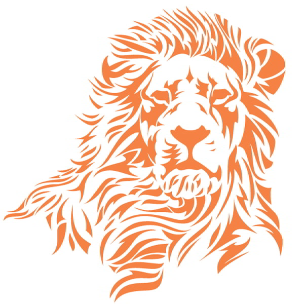 Lion Mane Silhouette Tattoo Detailed PNG & SVG Design For T-Shirts