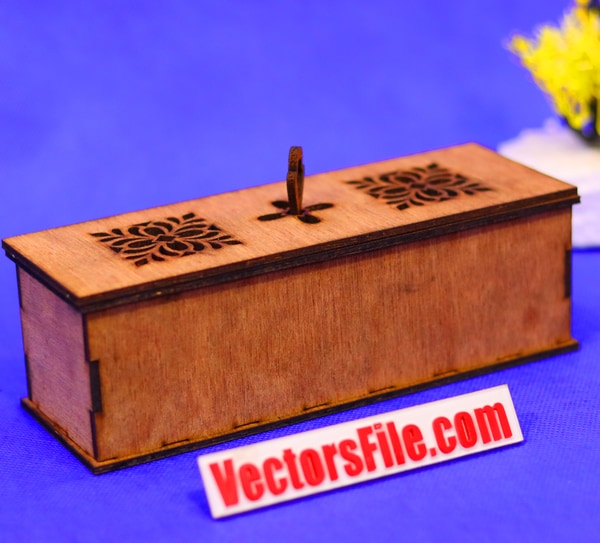 Laser Cut Wooden Mini Storage Box Gift Box Jewelry Box DXF and CDR File