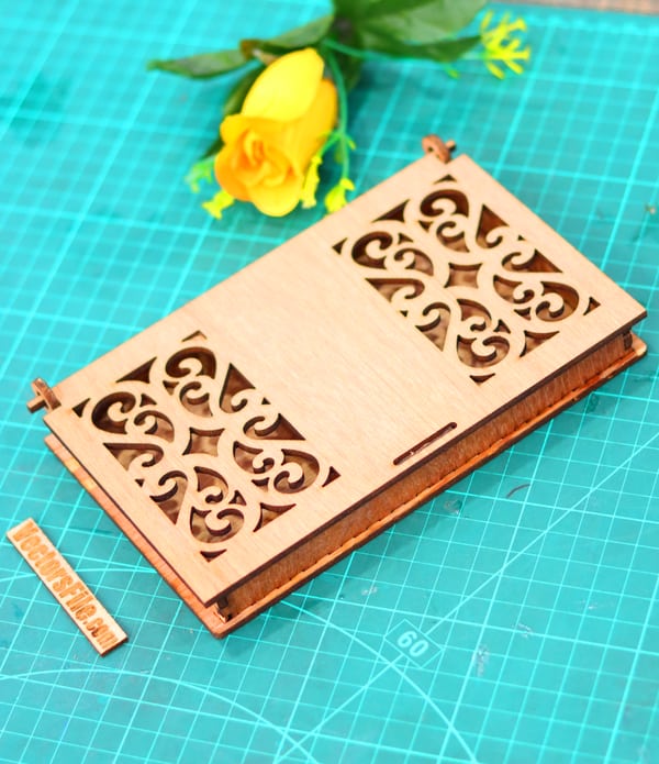 Laser Cut Geometry Box for Kids School Pencil Case Box 3mm DXF and CDR File