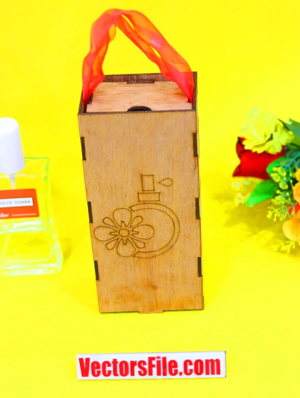 Laser Cut Wooden Perfume Box Gift Box Wooden Box 3mm DXF and CDR File