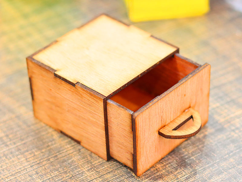 Laser Cut Wooden Box Jewelry Box Mini Box Ring Box Gift Box Wedding Box 3mm Vector File