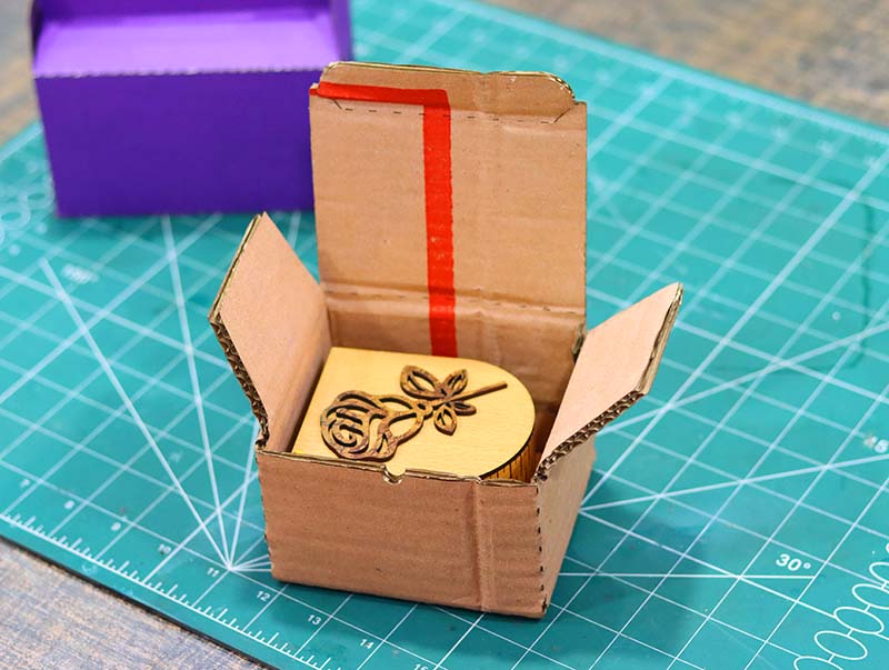Laser Cut Cardboard Box Packing Box Template Vector File