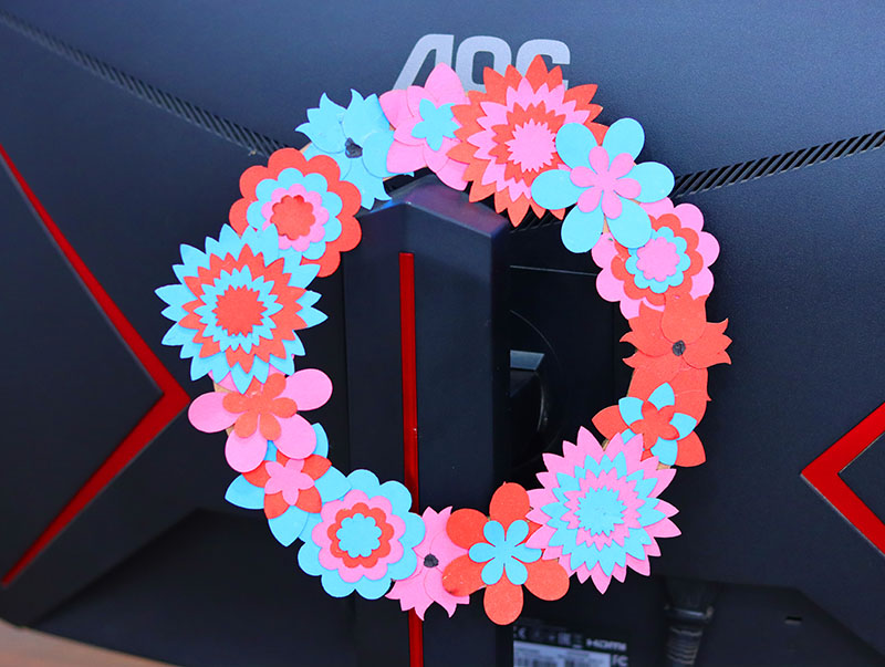 Laser Cut Craft Paper Decorative Ring Frame for Valentine Day Decoration Idea Vector File