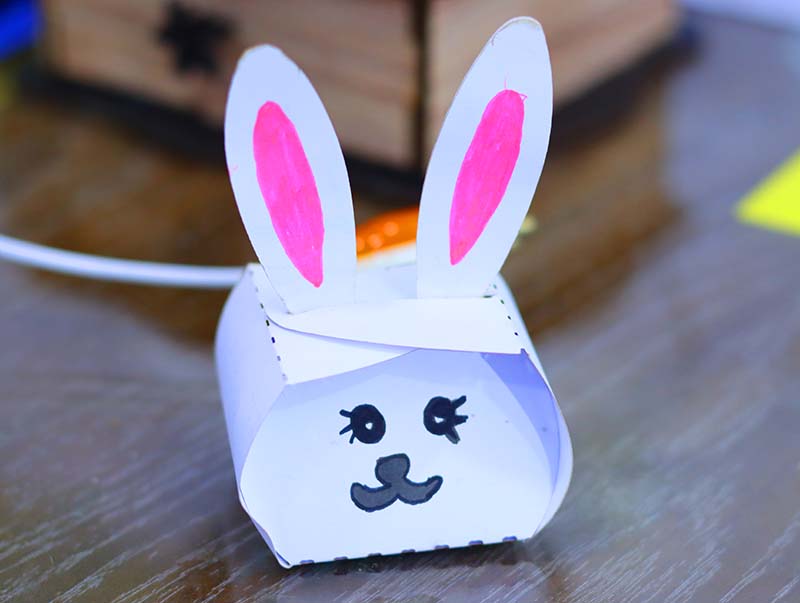 Laser Cut Bunny Box Craft Paper Gift Box Vector File