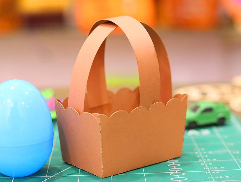 Laser Cut Easter Paper Gift Basket Paper Craft Gift Ideal Vector File