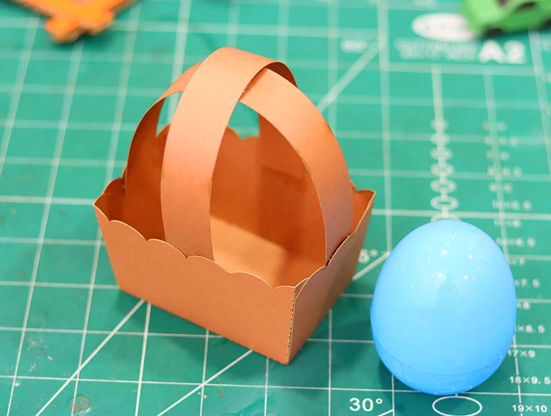 Laser Cut Easter Paper Gift Basket Paper Craft Gift Ideal Vector File