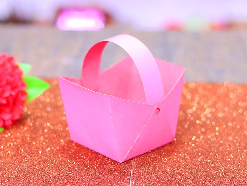 Laser Cut Paper Craft Basket Easter Gift Basket Ideal Vector File